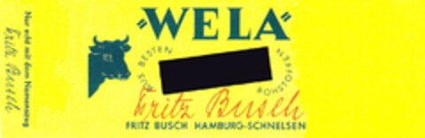 "WELA" Fritz Busch Logo (DPMA, 18.05.1953)