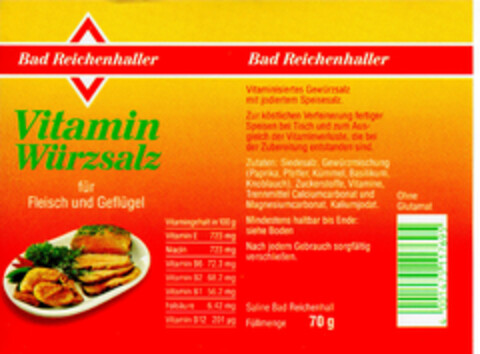 Bad Reichenhaller Vitamin Würzsalz Logo (DPMA, 23.02.1990)