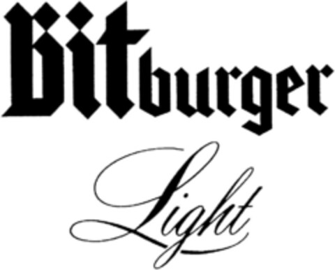 Bitburger Light Logo (DPMA, 01.09.1992)