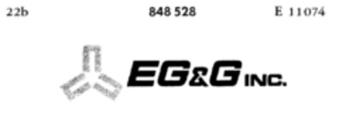 EG & G INC. Logo (DPMA, 15.07.1965)