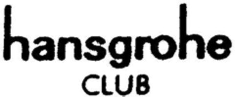 hansgrohe CLUB Logo (DPMA, 21.09.1985)