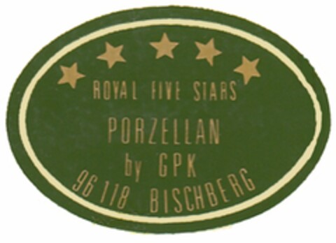 ROYAL FIVE STARS Logo (DPMA, 26.10.1993)