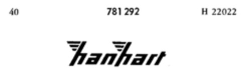 hanhart Logo (DPMA, 06.09.1962)