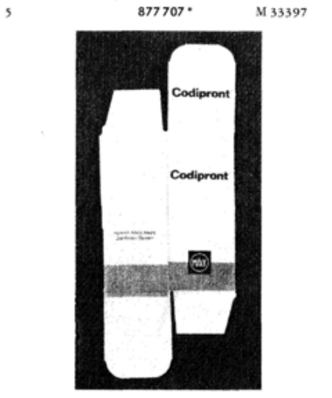 Codipront Logo (DPMA, 26.10.1970)