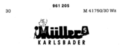 Müller's KARLSBADER Logo (DPMA, 18.05.1976)