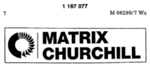 MATRIX CHURCHILL Logo (DPMA, 12/01/1989)