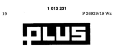 plus Logo (DPMA, 27.11.1979)