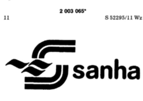 sanha Logo (DPMA, 08.06.1991)
