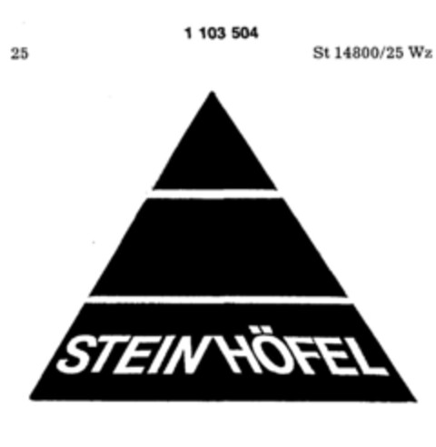 STEINHÖFEL Logo (DPMA, 02.09.1986)