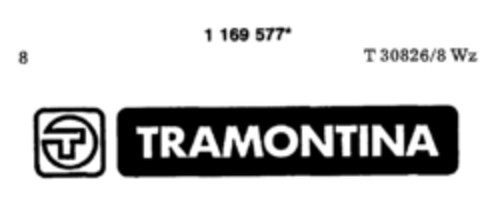 T TRAMONTINA Logo (DPMA, 06.09.1990)