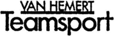 VAN HEMERT Teamsport Logo (DPMA, 05/21/1993)