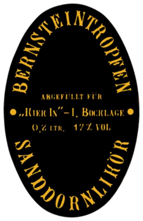 BERNSTEINTROPFEN SANDDORNLIKÖR Logo (DPMA, 02.05.2008)