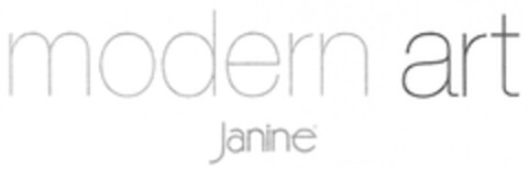 modern art Janine Logo (DPMA, 18.10.2012)