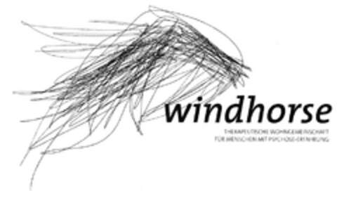 windhorse THERAPEUTISCHE WOHNGEMEINSCHAFT FÜR MENSCHEN MIT PSYCHOSE-ERFAHRUNG Logo (DPMA, 17.12.2012)