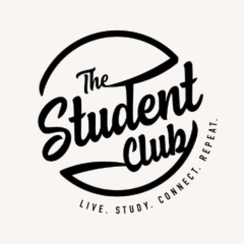 The Student Club LIVE. STUDY. CONNECT. REPEAT. Logo (DPMA, 01.11.2019)