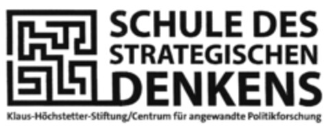 SCHULE DES STRATEGISCHEN DENKENS Klaus-Höchstetter-Stiftung/Centrum für angewandte Politikforschung Logo (DPMA, 23.03.2021)