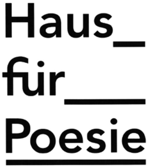 Haus für Poesie Logo (DPMA, 24.05.2024)
