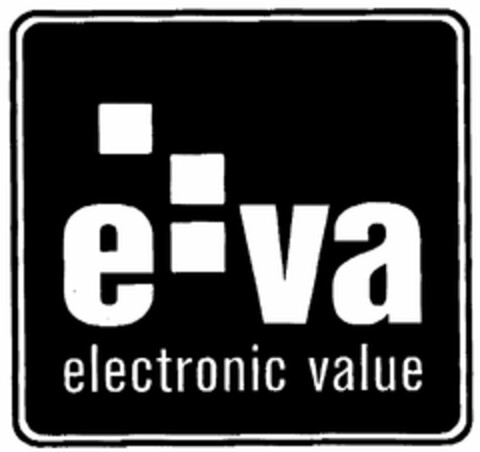 e:va electronic value Logo (DPMA, 09/13/2005)