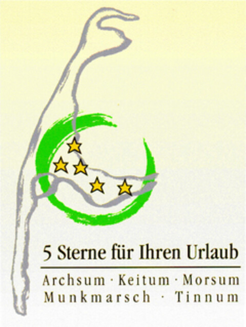 5 Sterne für Ihren Urlaub Logo (DPMA, 26.08.1998)