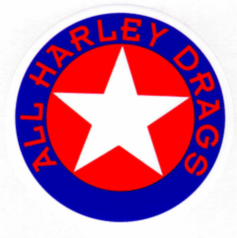 ALL HARLEY DRAGS Logo (DPMA, 08/29/1998)