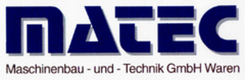 MATEC Maschinenbau-und-Technik GmbH Waren Logo (DPMA, 26.09.1998)
