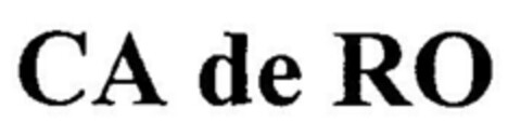 CA de RO Logo (DPMA, 28.07.1999)