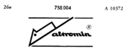 altromin Logo (DPMA, 19.12.1960)