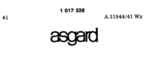 asgard Logo (DPMA, 04/04/1979)