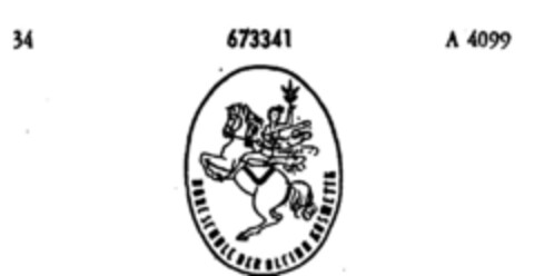 HOHE SCHULE DER ALCINA KOSMETIK Logo (DPMA, 04/05/1954)