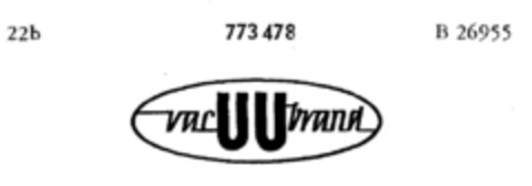 vacUUbrand Logo (DPMA, 08.05.1962)