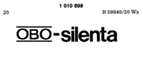 OBO-silenta Logo (DPMA, 01/18/1978)