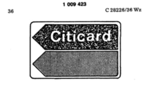 Citicard Logo (DPMA, 02.04.1979)