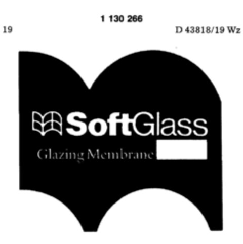 SoftGlass Glazing Membrane Logo (DPMA, 26.09.1987)