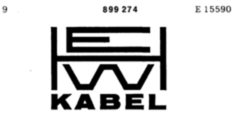 HEW KABEL Logo (DPMA, 31.08.1971)