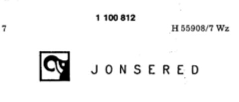 J O N S E R E D Logo (DPMA, 04/01/1986)