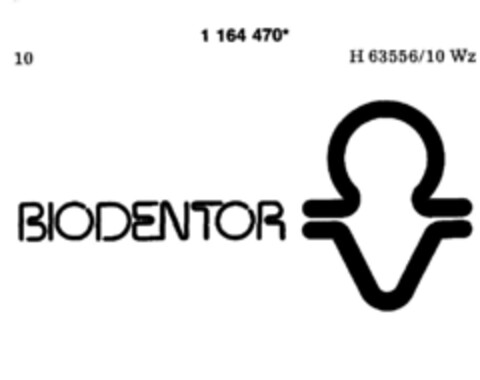 BIODENTOR Logo (DPMA, 28.05.1990)