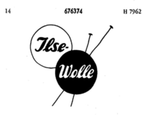 Ilse-Wolle Logo (DPMA, 29.03.1954)