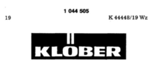 KLÖBER Logo (DPMA, 16.04.1982)