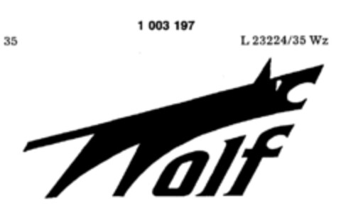 Wolf Logo (DPMA, 02.04.1979)