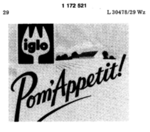 iglo Pom'Appetit! Logo (DPMA, 27.10.1987)