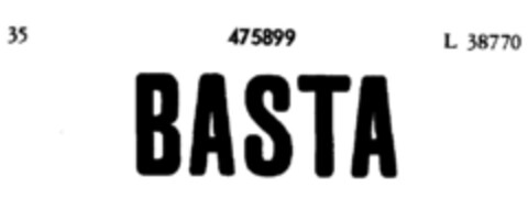 BASTA Logo (DPMA, 09/12/1934)