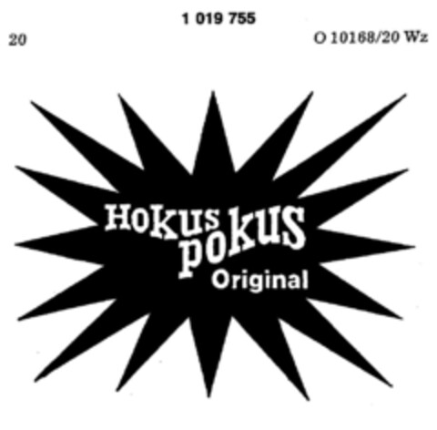 Hokus pokus Original Logo (DPMA, 09/04/1980)