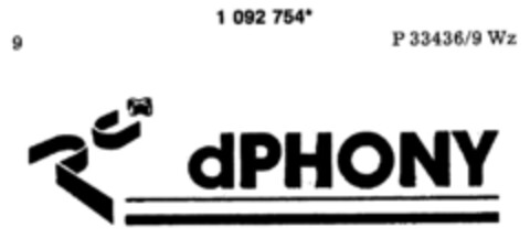 PC + dPHONY Logo (DPMA, 20.12.1985)