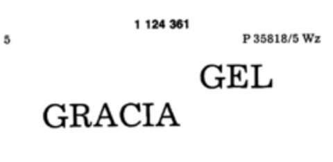 GEL GRACIA Logo (DPMA, 04.11.1987)