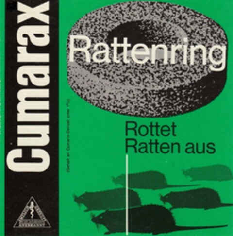 Cumarax Rattenring Rottet Ratten aus Logo (DPMA, 05/07/1966)