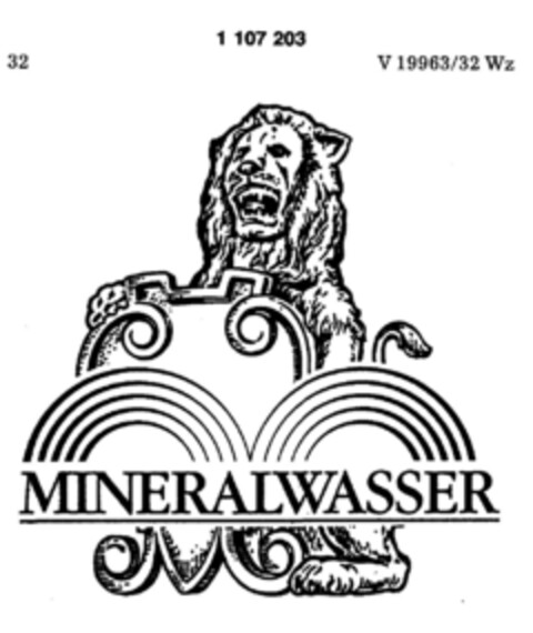 MINERALWASSER Logo (DPMA, 28.08.1986)