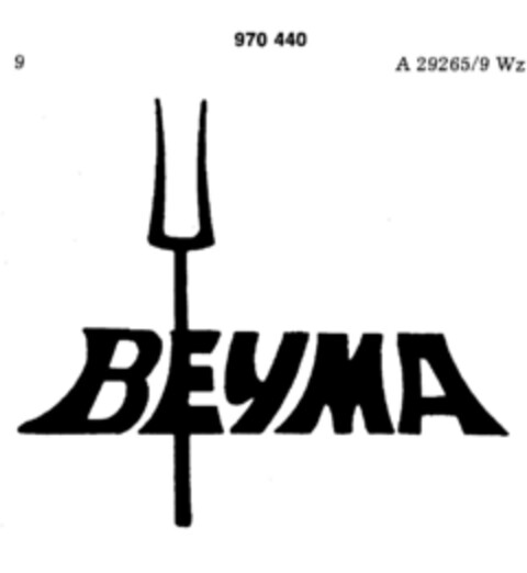 BEYMA Logo (DPMA, 05/16/1977)