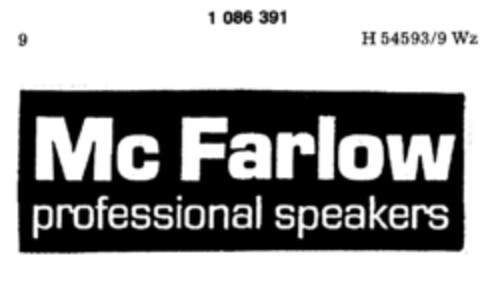 Mc Farlow professional speakers Logo (DPMA, 04.07.1985)