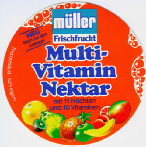 müller Frischfrucht Multi-Vitamin Nektar Logo (DPMA, 12.06.1984)