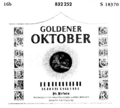 GOLDENER OKTOBER Logo (DPMA, 28.01.1966)